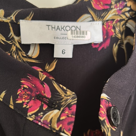 RENT THE RUNWAY Thakoon Collective Floral Peplum Button Front Blouse - Picture 8 of 12